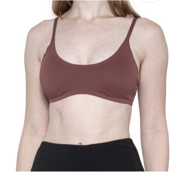 Free People Stella Scuba Bralette Mauve Bark/brown Size L‎ New - Picture 1 of 10